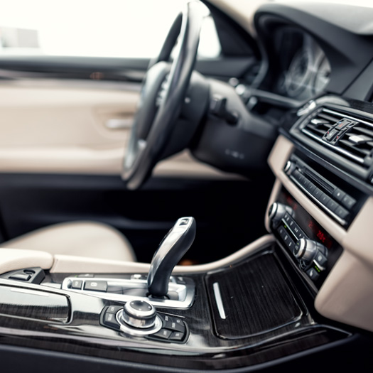 inside of a car