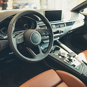 inside of a car