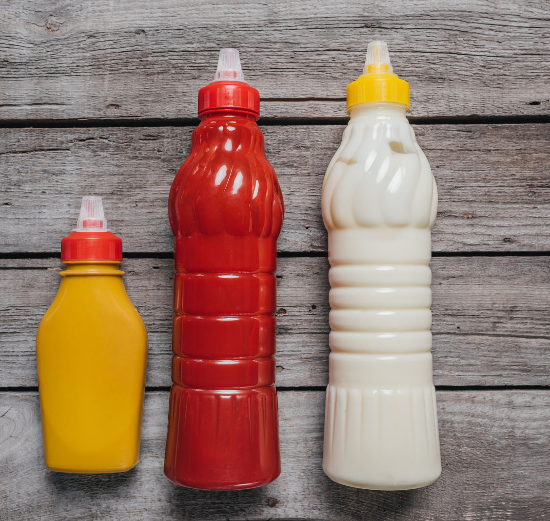 Condiment bottles