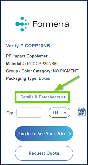 datasheet product card