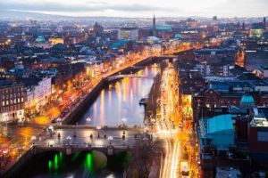 City view of Dublin, Ireland